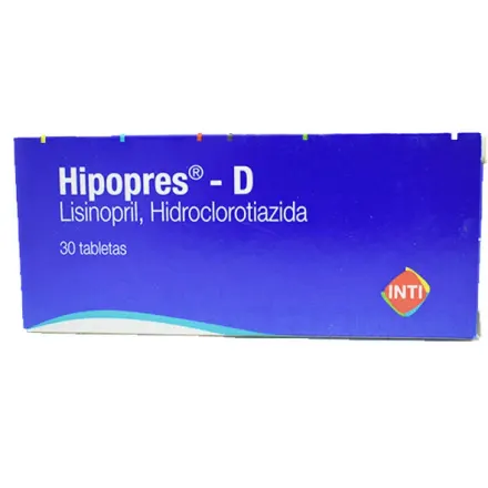 Hipopres D 20 mg / 12.5 mg Lisinopril / Hidroclorotiazida