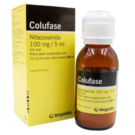 Colufase 100 mg /5 ml Suspension x 60 ml Nitazoxanida