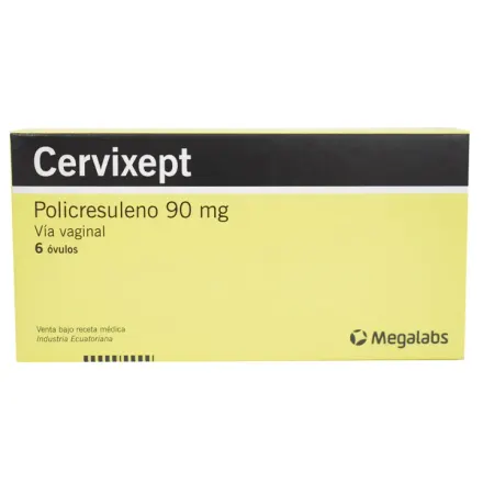 Cervixept 90 mg Ovulo Ovulos Policresuleno