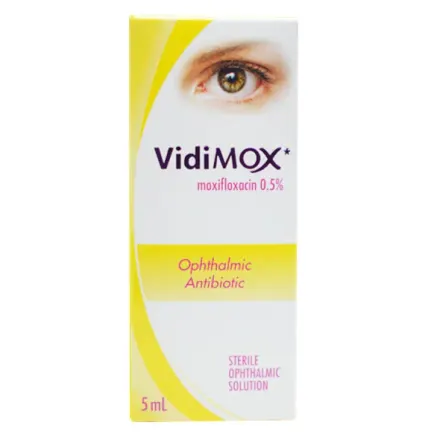 Vidimox (Sol.oft.) x 5 ml Moxifloxacina