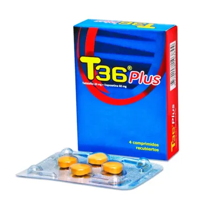 T 36 Plus 20 mg Tadalafilo / Dapoxetina