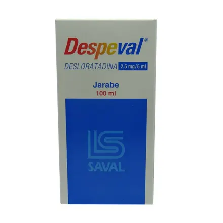 Despeval 2.5 mg / 5 ml Jarabe x 100 ml Desloratadina