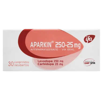 Aparkin 250 / 25 mg Levodopa / Carbidopa