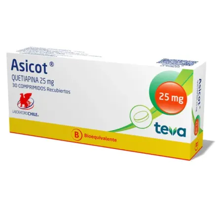 Asicot 25 mg Quetiapina