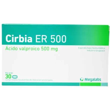 Cirbia Er 500 mg Acido Valproico