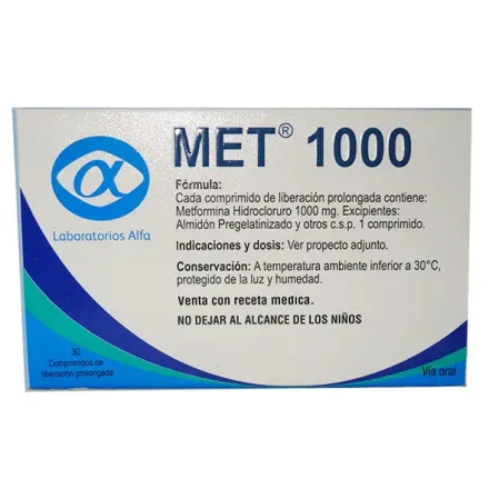 Met 1 g Metformina