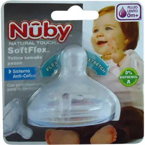 Nuby Tetina Silicona Tamaño Pezon 0m+ Lc67620 x 1 Blister