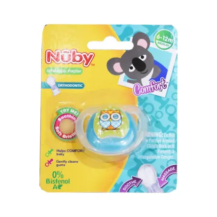 Nuby Pacificador Ortodontico 6-12 M Medium Lc5741m x 1 Pieza