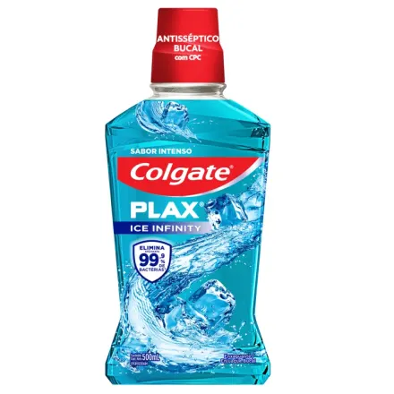 Colgate Enjuague Bucal Plax Ice Infinity x 500 ml