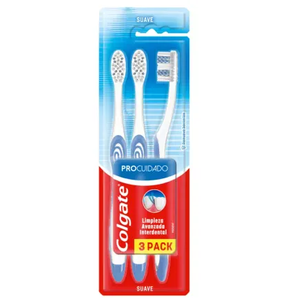 Colgate Cepillo Dental Pro Cuidado x Pack (3)