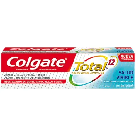 Colgate Crema Dental Total 12 Salud Visible x 75 ml