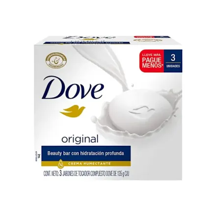 Dove Jabon Original x Pack (3) 135 g