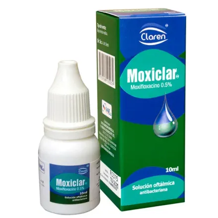 Claren Moxiclar 0,5 % (Sol.oft.) x 10 ml Moxifloxacino