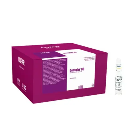 Gentafar 80 mg / 2 ml Iny Im / Iv Gentamicina