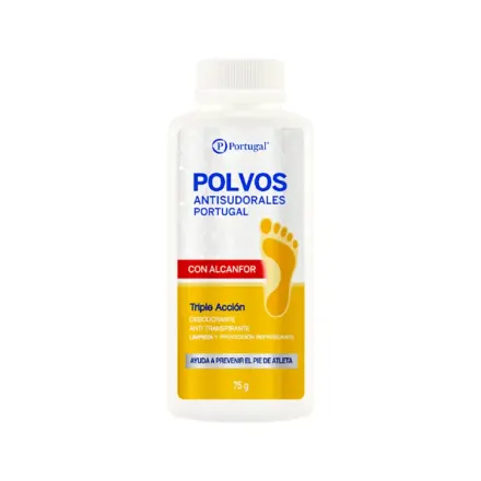 Polvos Antisudorales Portugal Con Alcanfor Talco x 75 g