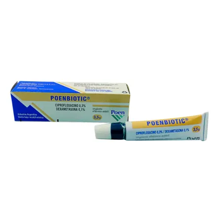 Poenbiotic (Ung.oft.) x 3.5 g Ciprofloxacina / Dexametasona