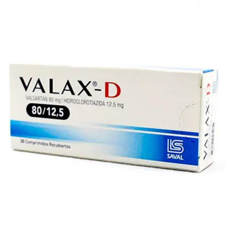 Valax D 80 / 12.5 Valsartan / Hidroclorotiazida