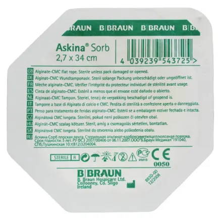 Askina Sorb 2.7 x 34 Cm x 1 Pieza Alginato