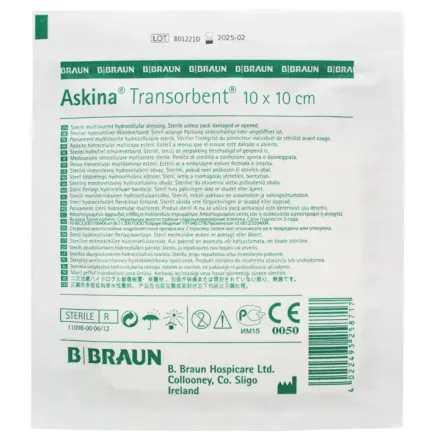 Askina Transorbent 10 x 10 Cm x 1 Pieza