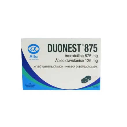 Duonest 875 / 125 mg Amoxicilina / Acido Clavulanico