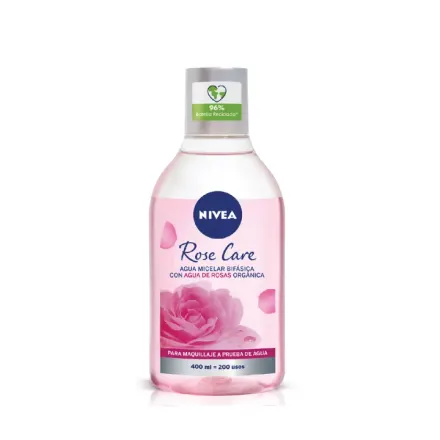 Nivea Rose Care Agua Micelar Bifasica x 400 ml