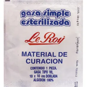 Le Roy Compresa De Gasa Esteril 10 x 10 Cm Piezas