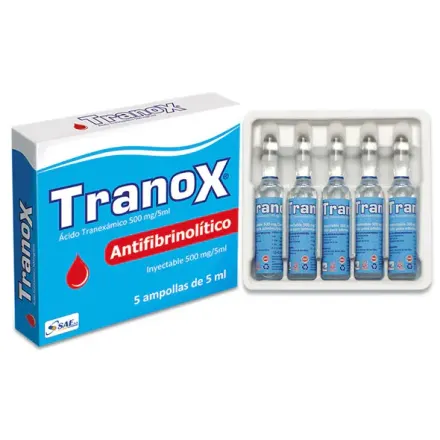 Tranox 500 mg / 5 ml Iny Iv Acido Tranexamico