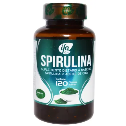 Spirulina 500 mg capsula Ifa x Frasco (120)