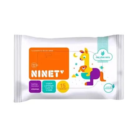 Ninet Toallitas Humedas Clasicas Paq x 15