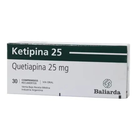 Ketipina 25 mg Quetiapina "Quetipina"
