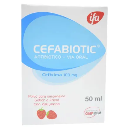 Cefabiotic 100 mg / 5 ml Suspension x 50 ml Cefixima