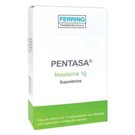 Pentasa 1 g Supositorios Mesalazina