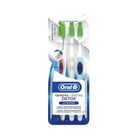 Oral B Cepillo Dental Encias Detox Extra Suave x 1 Paq (3)