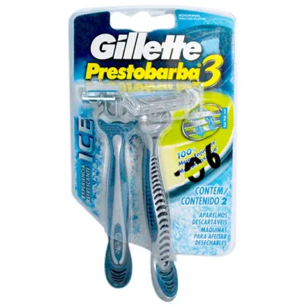 Gillette Prestobarba 3 Maquina De Afeitar Comfortfresh Cool x Paq (2)