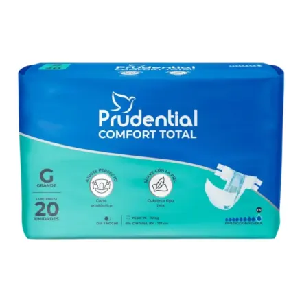 Prudential Comfort Pañal Talla g x Paq (20) Comfort Total New