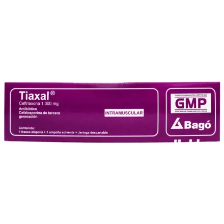 Tiaxal 1 g Iny Im x 1 amp Ceftriaxona