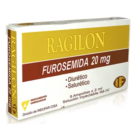 Ragilon 20 mg /2 ml Iny Im / Iv Furosemida