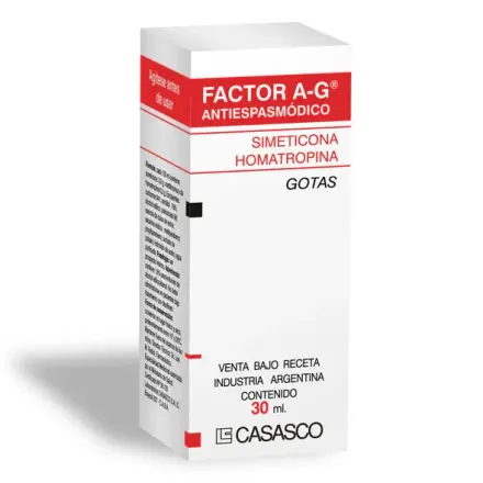 Factor Ag Antiespasmodico Gotas Orales x 30 ml Simeticona / Homatropina