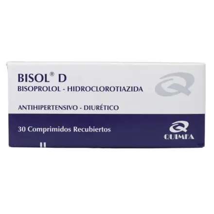 Bisol D 10 mg / 6.25 mg Bisoprolol /Hidroclorotiazida