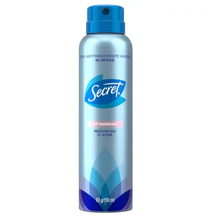 Secret Ph Balanced Lavender Antitranspirante Aerosol x 150 ml
