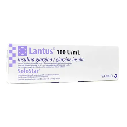 Lantus 100 U / ml Solostar x 1 Pen Insulina Glargina
