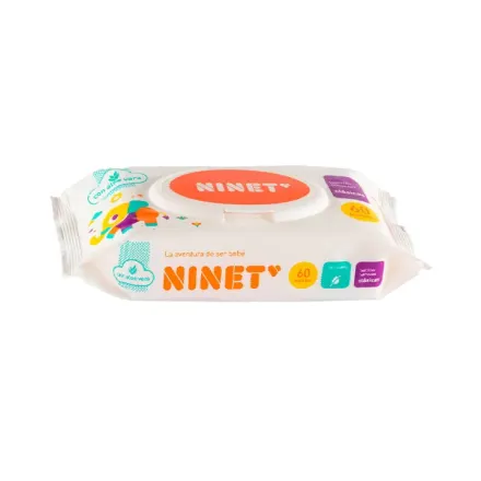 Ninet Toallitas Humedas Clasicas Paq x 60