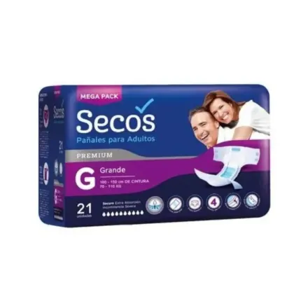 Secos Pañal Para Adulto Premium Talla g x 1 Pieza