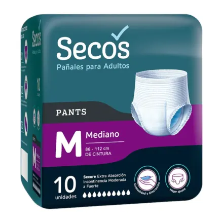 Secos Pañal Para Adulto Pants Talla M x Paq (10)