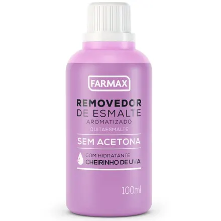 Farmax Quitaesmalte Sin Acetona Con Hidratante Uva x 100 ml