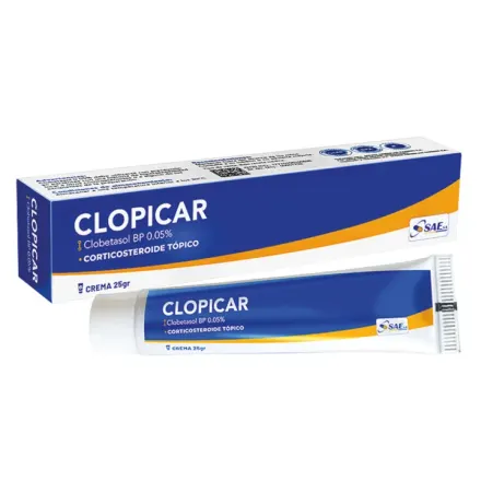 Clopicar 0.05 % Crema Dermica x 25 g Clobetasol