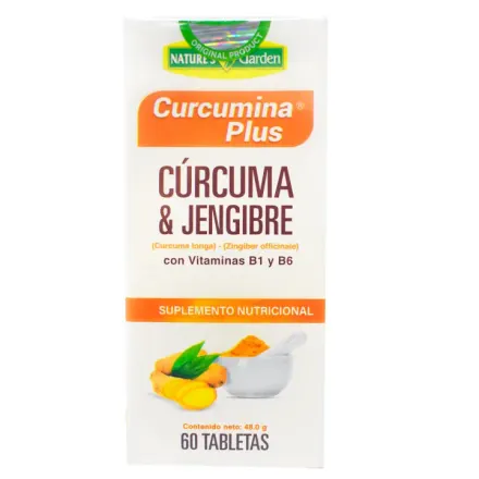 Curcuma Plus Tableta Natures Garden x Frasco (60)
