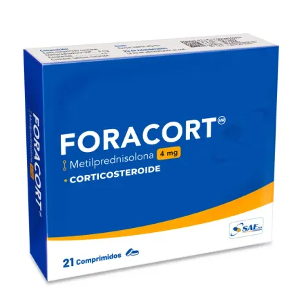 Foracort 4 mg Metilprednisolona