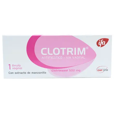Clotrim 500 mg x 1 Ovulo Clotrimazol