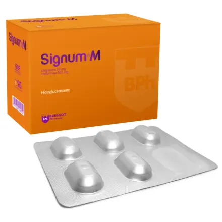 Signum M 50 mg / 500 mg Sitagliptina / Metformina